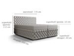 Ekskluzywne Pikowane Łóżko 160x200 Kontynentalne Styl Chesterfield + 2 Pojemniki Na Pościel + 2 Materace Bonell - Wybór Kolorów - AMORE