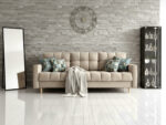 Wygodna Sofa Z Funkcją Spania 220X96X78 CM Rozkładana Kanapa 3 Osobowa - Pikowane Meble Wypoczynkowe + Pianka HR45 + Sprężyny Bonell - AURA