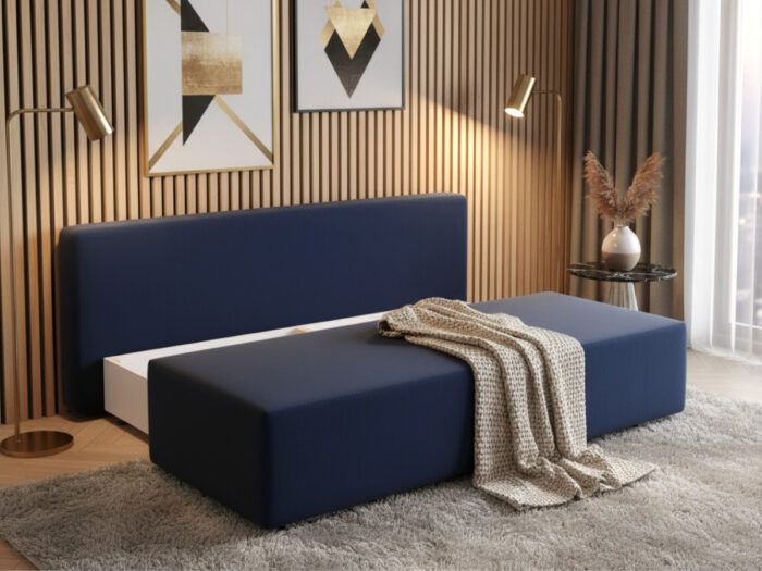Mała Kanapa Rozkładana 202 CM Sofa Młodzieżowa Wolnostojąca Na Sprężynach Bonellowych + Wybór Kolorów - LIZA