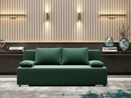 Mała Kanapa Rozkładana 202 CM Sofa Młodzieżowa Wolnostojąca Na Sprężynach Bonellowych + Wybór Kolorów - LIZA