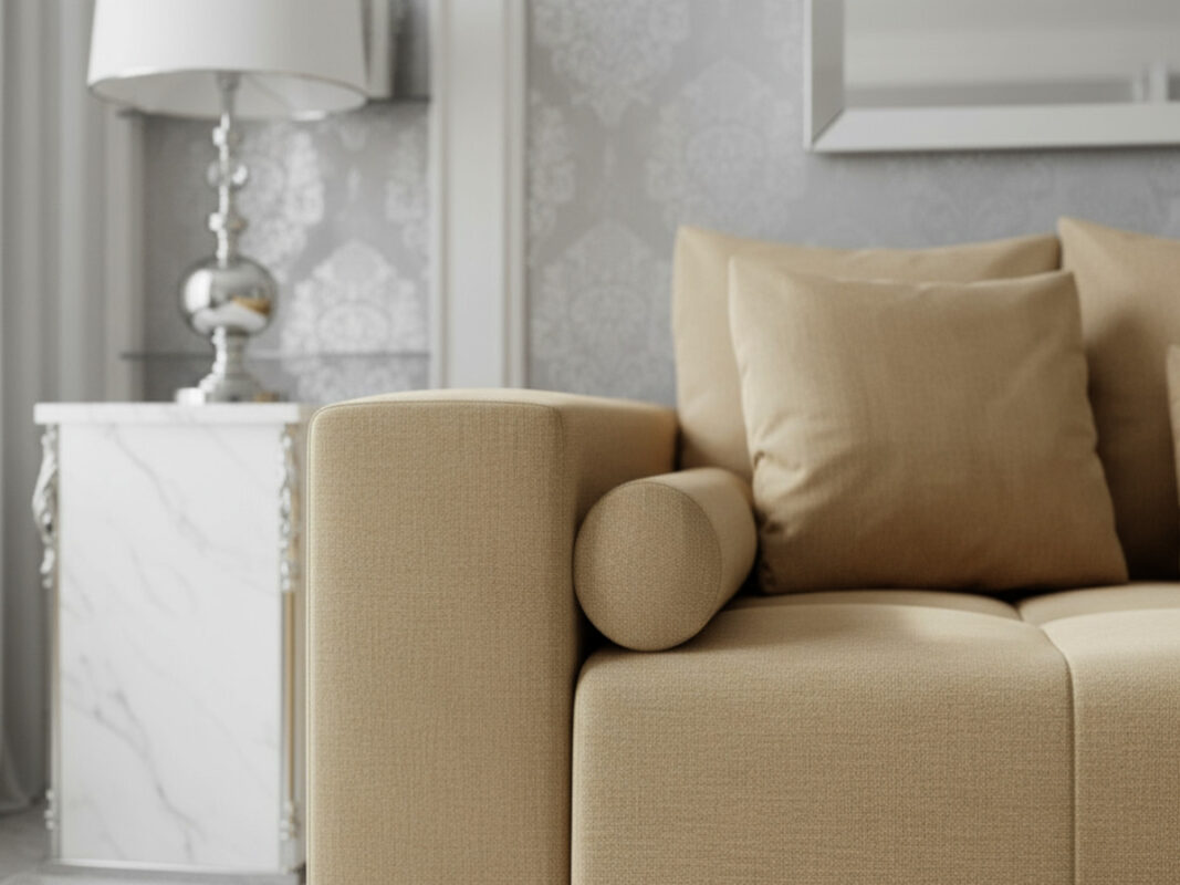4-Osobowa Kanapa 265 CM Sofa Rozkładana Wolnostojąca Na Sprężynach Bonellowych + Wybór Kolorów - TILIA