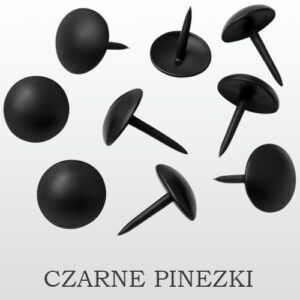 FRONTY PODŁOKIETNIKÓW - OZDOBIONE CZARNYMI PINEZKAMI