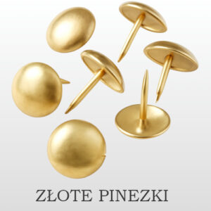 FRONTY PODŁOKIETNIKÓW - OZDOBIONE ZŁOTYMI PINEZKAMI