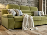 Wygodna Sofa 3 Osobowa 238 CM Rozkładana Kanapa + Regulowane Zagłówki Oraz Podłokietniki + Sprężyna Falista Pianka Wysokoelastyczna - ALBA
