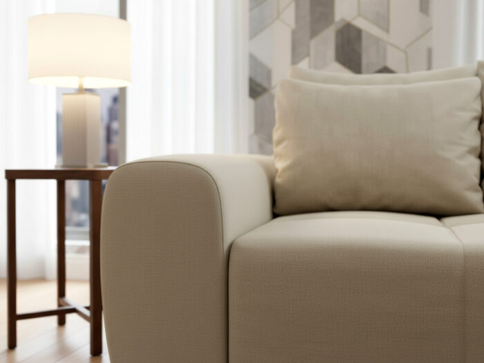 Duża Kanapa Rozkładana 265 CM Sofa 3 Osobowa Wolnostojąca Na Sprężynach Bonellowych + Wybór Kolorów - ATENA