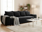 Duża Kanapa 265 CM Sofa 3 Osobowa Wolnostojąca Na Sprężynach Bonellowych + Wybór Kolorów - ATENA