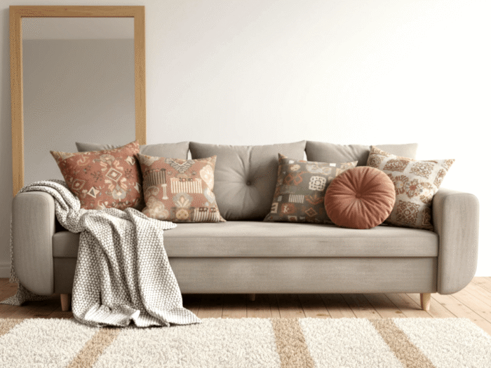 Sofa Rozkładana 3 Osobowa 242x90 CM Kanapa Z Funkcją Spania Pojemnikiem + Wysokie Nóżki + Wybór Kolorów PRESTON