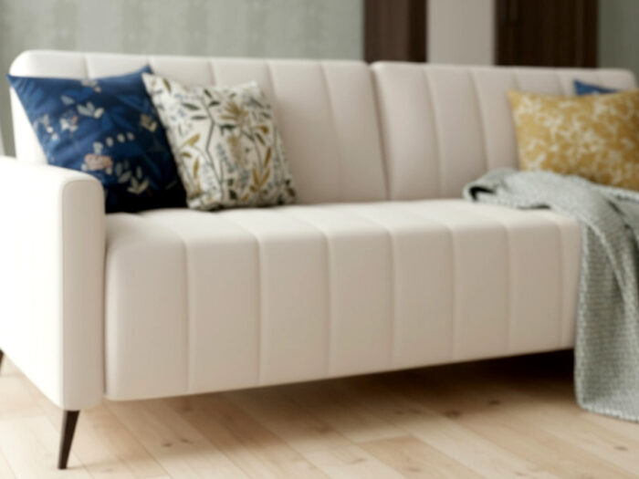 Kanapa Rozkładana 3-Osobowa 226 CM Wygodna Sofa Do Salonu + Wysokie Nóżki + Eleganckie Meble Wypoczynkowe - SUNNY