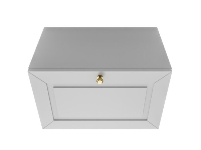 Szafka Modułowa Biała 55 CM - Stwórz Własny Zestaw Mebli - Frezowane Malowane Fronty MDF + Wzory Do Wyboru - SN2