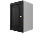 Szafka Modułowa 55x35 CM - Stwórz Własny Zestaw Mebli - Frezowane Malowane Fronty MDF - SN2 Biało Czarna
