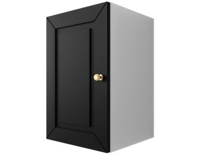 Szafka Modułowa 55x35 CM - Stwórz Własny Zestaw Mebli - Frezowane Malowane Fronty MDF - SN2 Biało Czarna