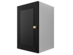 Szafka Modułowa 55x35 CM - Stwórz Własny Zestaw Mebli - Frezowane Malowane Fronty MDF - SN2 Biało Czarna