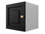 Szafka Modułowa 35X35 CM - Stwórz Własny Zestaw Mebli - Frezowane Malowane Fronty MDF - SN1 Biało Czarna