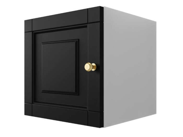 Szafka Modułowa 35X35 CM - Stwórz Własny Zestaw Mebli - Frezowane Malowane Fronty MDF - SN1 Biało Czarna