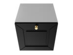 Szafka Modułowa 35X35 CM - Stwórz Własny Zestaw Mebli - Frezowane Malowane Fronty MDF - SN1 Biało Czarna
