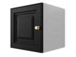 Szafka Modułowa 35X35 CM - Stwórz Własny Zestaw Mebli - Frezowane Malowane Fronty MDF - SN1 Biało Czarna