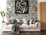 Wygodna Sofa 4-Osobowa 250 CM + Miękkie Poduszki Siedzisko Oparcie + Eleganckie Meble Wypoczynkowe Do Dużego Salonu - ROMA