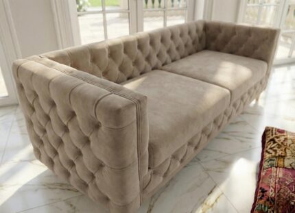 Zbliżenie na sofę chesterfield Aspen - Sofa Chesterfield 182 cm Aspen